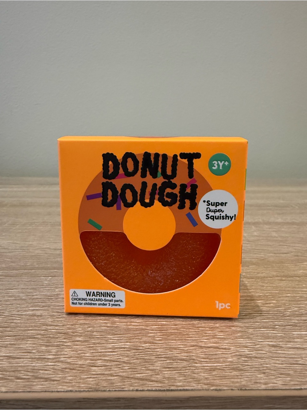 Adore Donut Dough Squishy Toy - Bright Orange Box